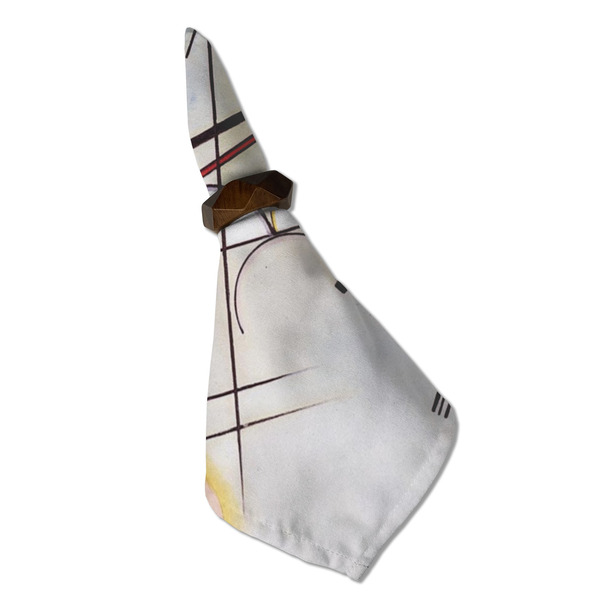 Kandinsky Composition 8 Cloth Napkins - Personalized Dinner (Folded in Ring) (MAIN)