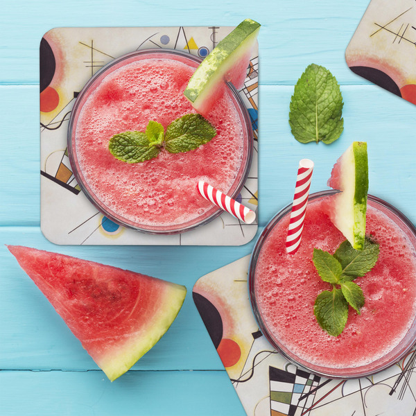 Kandinsky Composition 8 Coaster Set - LIFESTYLE