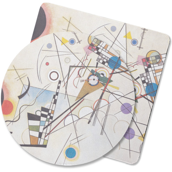 Custom Kandinsky Composition 8 Rubber Backed Coaster