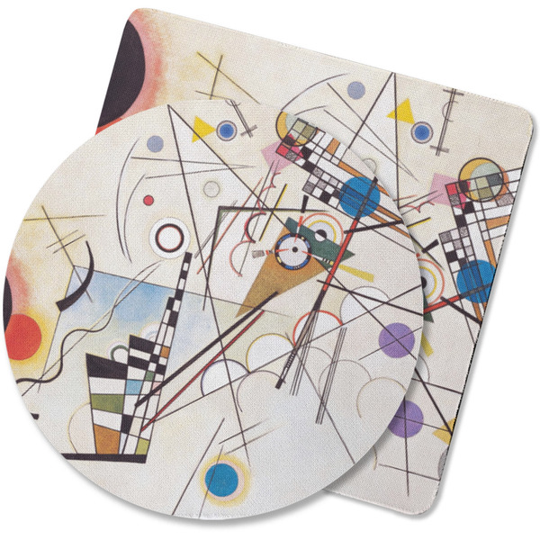 Custom Kandinsky Composition 8 Rubber Backed Coaster