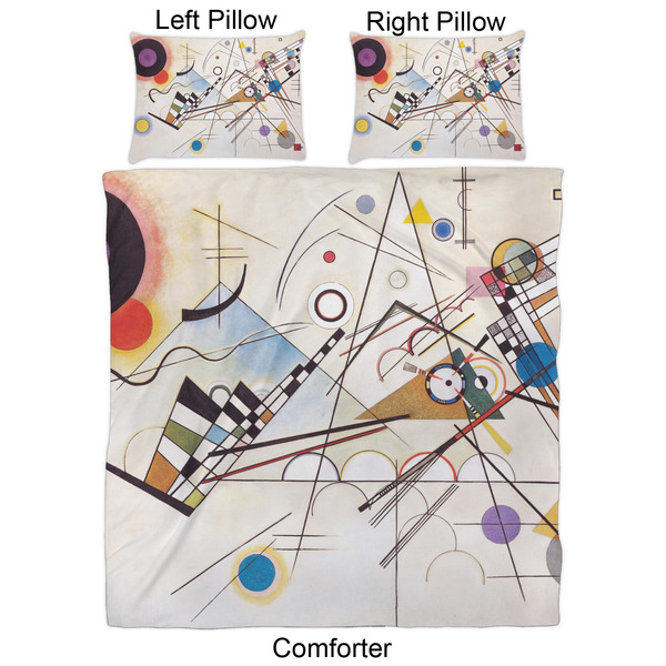 Kandinsky Composition 8 Comforter Set - Queen - Approval