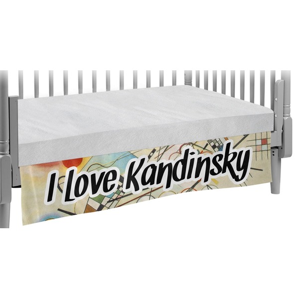 Custom Kandinsky Composition 8 Crib Skirt