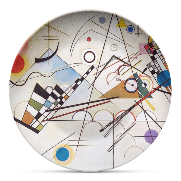 Custom Kandinsky Composition 8 Microwave Safe Plastic Plate - Composite Polymer
