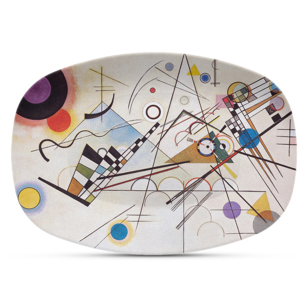 Custom Kandinsky Composition 8 Plastic Platter - Microwave & Oven Safe Composite Polymer