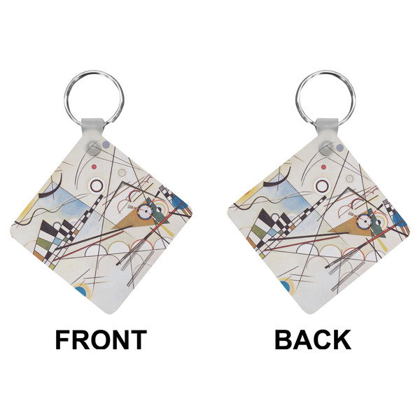 Kandinsky Composition 8 Diamond Keychain (Front + Back)