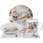 Kandinsky Composition 8 Dinner Set - Single 4 Pc Setting