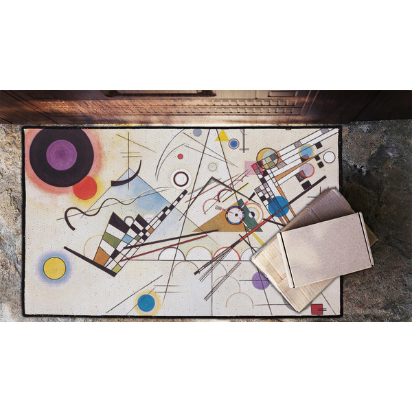 Kandinsky Composition 8 Door Mat - LIFESTYLE (Lrg)