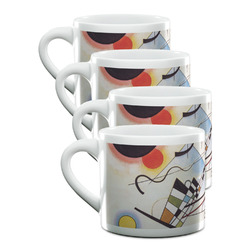 Kandinsky Composition 8 Double Shot Espresso Cups - Set of 4