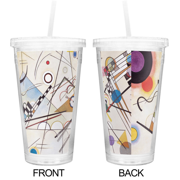Kandinsky Composition 8 Double Wall Tumbler with Straw - Approval