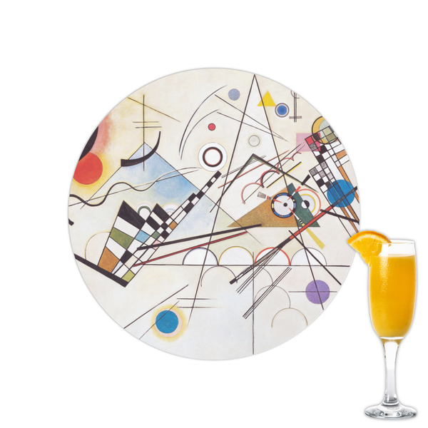 Custom Kandinsky Composition 8 Printed Drink Topper - 2.15"
