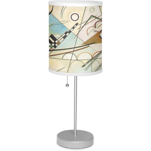 Custom Kandinsky Composition 8 7" Drum Lamp with Shade Linen