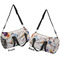 Kandinsky Composition 8 Duffle bag small front and back sides
