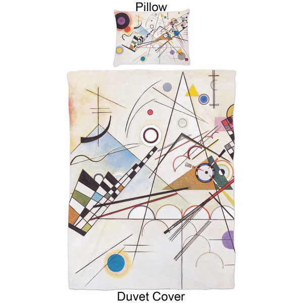 Kandinsky Composition 8 Duvet Cover Set - Twin - Approval