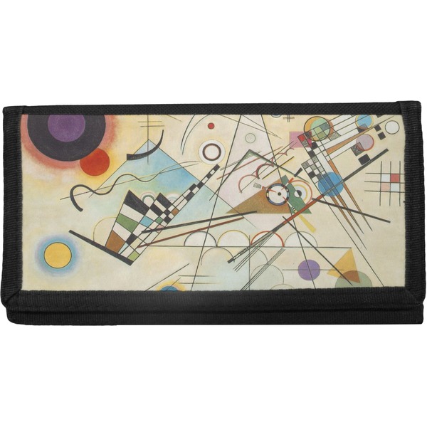 Custom Kandinsky Composition 8 Canvas Checkbook Cover