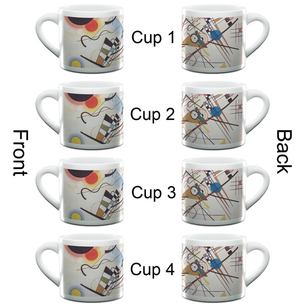 Kandinsky Composition 8 Espresso Cup - 6oz (Double Shot Set of 4) APPROVAL