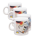 Kandinsky Composition 8 Single Shot Espresso Cups - Set of 4