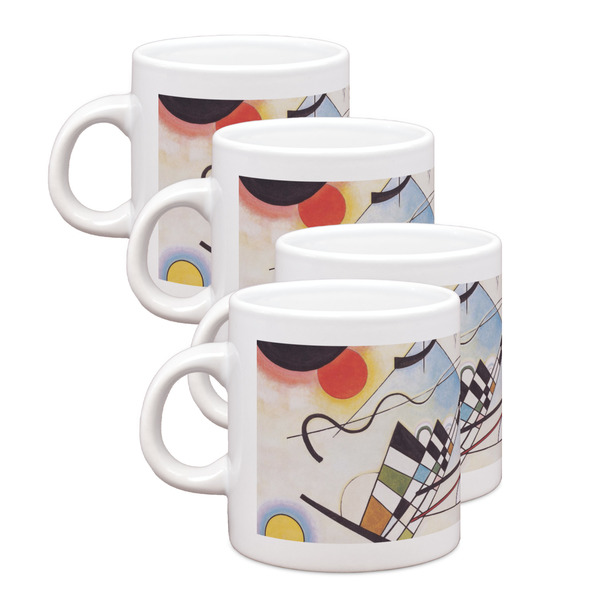 Custom Kandinsky Composition 8 Single Shot Espresso Cups - Set of 4