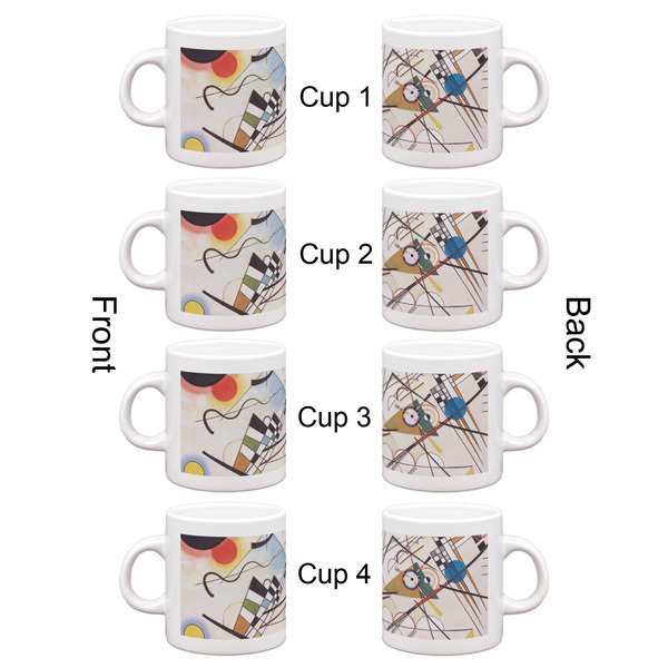 Kandinsky Composition 8 Espresso Cup Set of 4 - Apvl