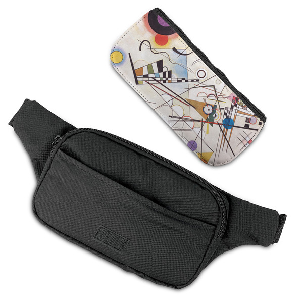 Kandinsky Composition 8 Fanny Packs - FLAT (flap off)