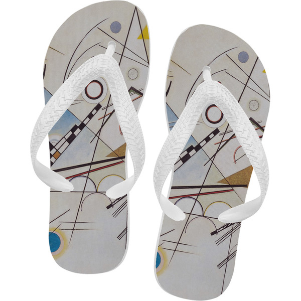 Custom Kandinsky Composition 8 Flip Flops - XSmall