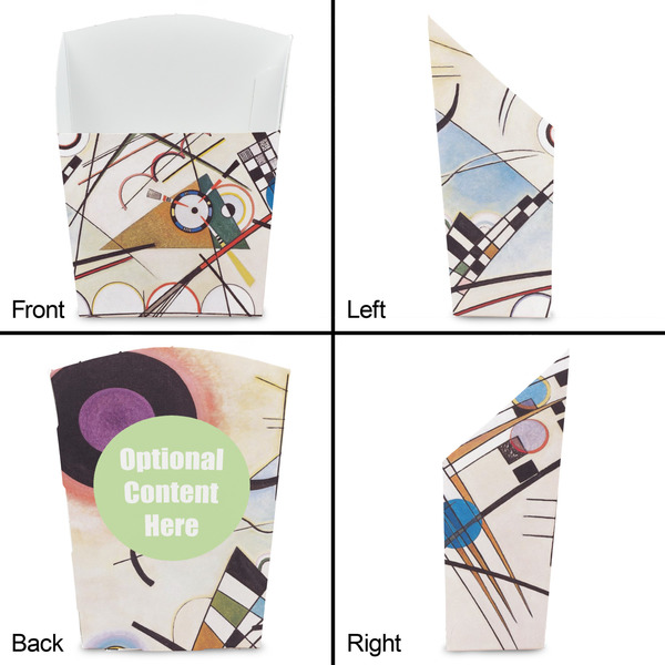 Kandinsky Composition 8 French Fry Favor Box - Front & Back View