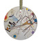 Kandinsky Composition 8 Frosted Glass Ornament - Round