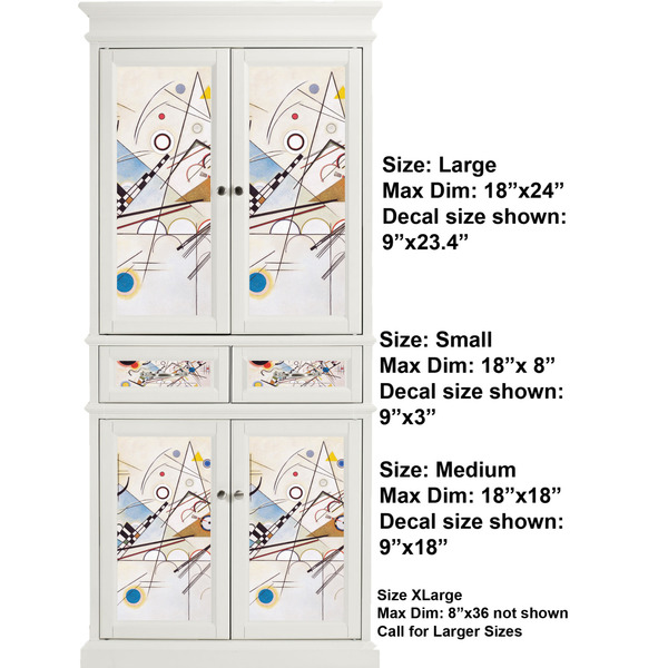 Kandinsky Composition 8 Full Cabinet (Show Sizes)