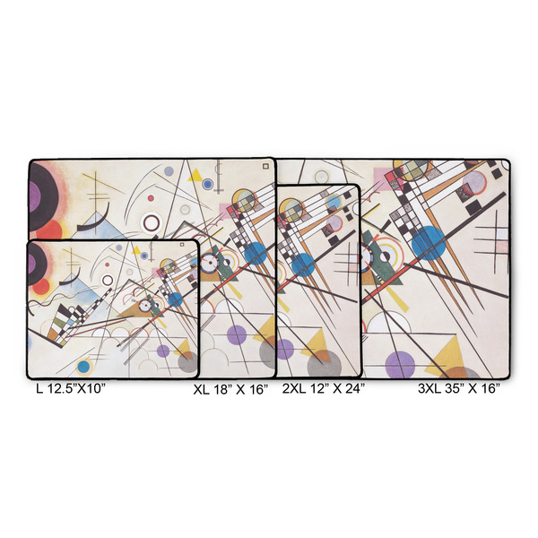 Kandinsky Composition 8 Gaming Mats - SIZE CHART