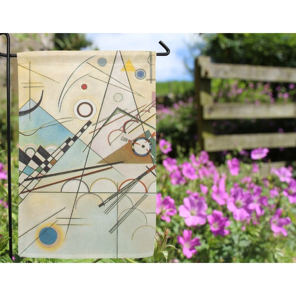 Kandinsky Composition 8 Garden Flag - Outside In Flowers