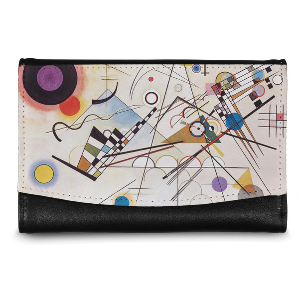 Custom Kandinsky Composition 8 Genuine Leather Women's Wallet - Small