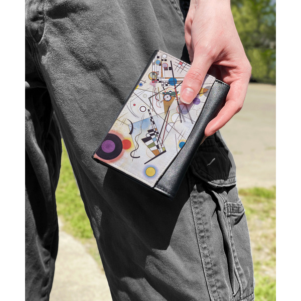 Kandinsky Composition 8 Genuine Leather Womens Wallet - In Context