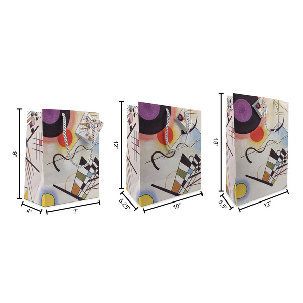 Kandinsky Composition 8 Gift Bags - All Sizes - Dimensions