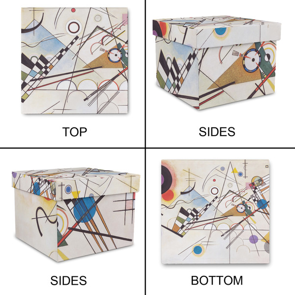 Kandinsky Composition 8 Gift Boxes with Lid - Canvas Wrapped - Large - Approval