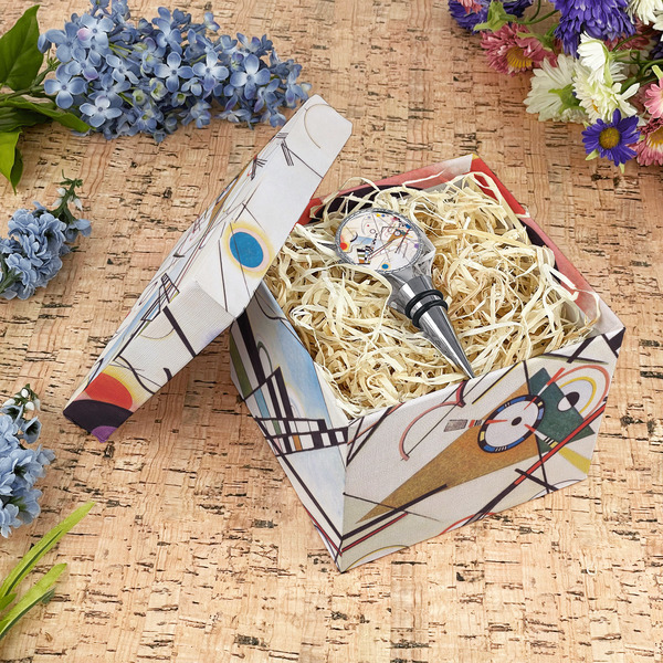 Kandinsky Composition 8 Gift Boxes with Lid - Canvas Wrapped - Medium - In Context