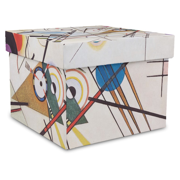 Custom Kandinsky Composition 8 Gift Box with Lid - Canvas Wrapped - XX-Large