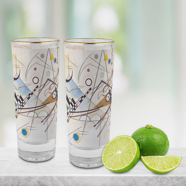 Kandinsky Composition 8 Glass Shot Glass - 2 oz - LIFESTYLE