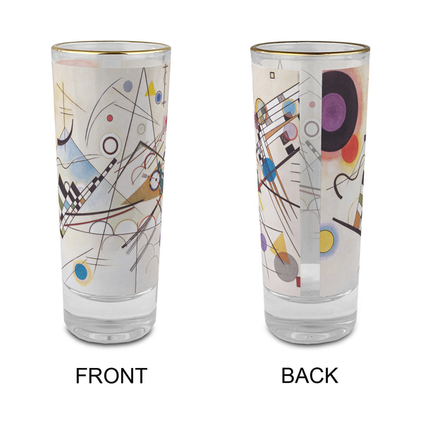 Kandinsky Composition 8 Glass Shot Glass - 2 oz - Single - APPROVAL