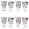 Kandinsky Composition 8 Glass Shot Glass - with gold rim - Set of 4 - APPROVAL