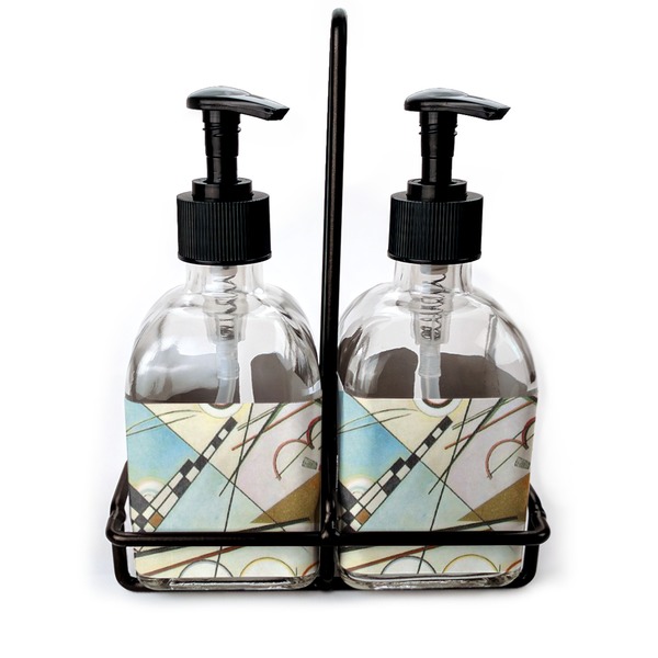 Custom Kandinsky Composition 8 Glass Soap & Lotion Bottles