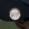 Kandinsky Composition 8 Golf Ball Marker Hat Clip - Gold - On Hat