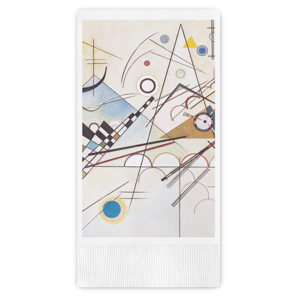 Custom Kandinsky Composition 8 Guest Napkins - Full Color - Embossed Edge