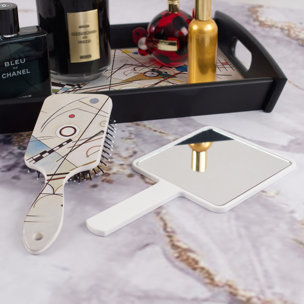 Kandinsky Composition 8 Hair Brush - With Hand Mirror