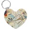 Kandinsky Composition 8 Heart Keychain (Personalized)