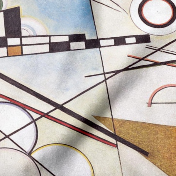 Kandinsky Composition 8 Hooded Baby Towel- Detail Close Up