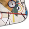 Kandinsky Composition 8 Hooded Baby Towel- Detail Corner