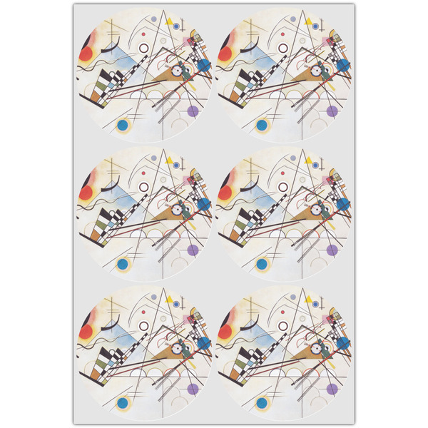 Kandinsky Composition 8 Icing Circle - Large - Set of 6
