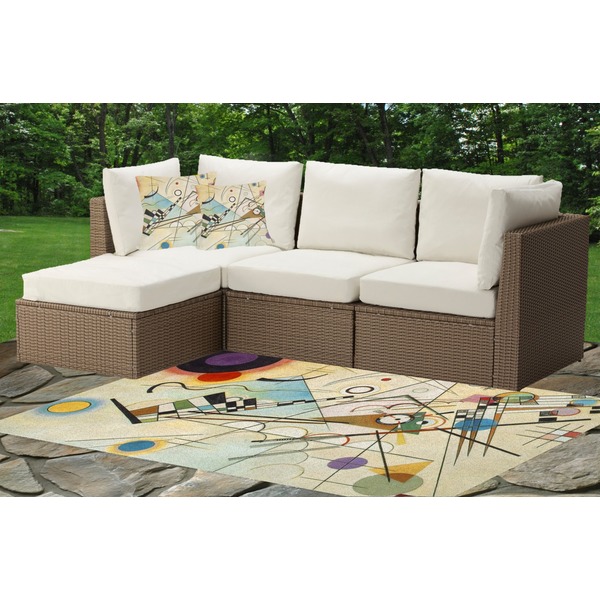 Kandinsky Composition 8 Indoor / Outdoor Rug & Cushions