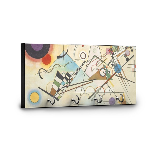 Kandinsky Composition 8 Key Hanger - Front View with Hooks