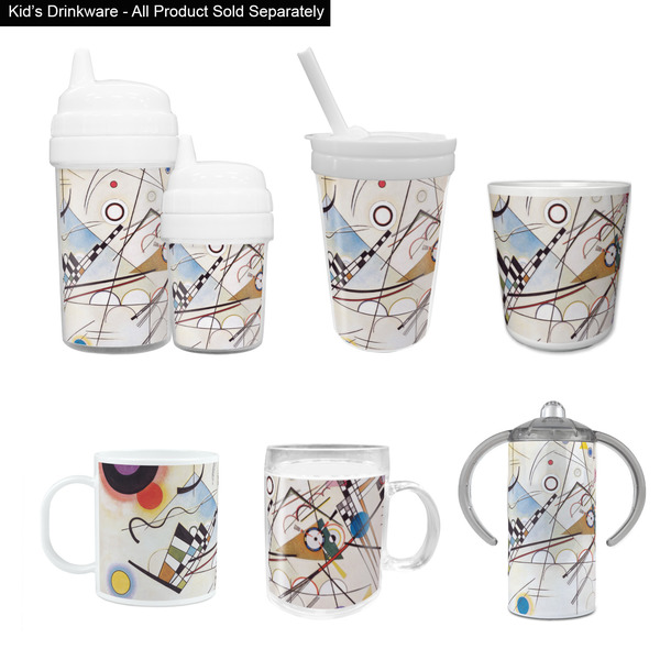 Kandinsky Composition 8 Kid's Drinkware - Customized & Personalized
