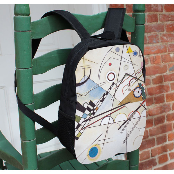 Kandinsky Composition 8 Kids Backpack - In Context